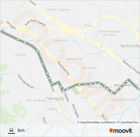 675I Bus Line Map