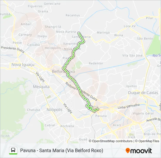 553I Bus Line Map