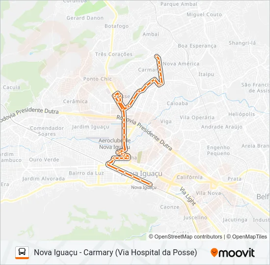 106 Bus Line Map