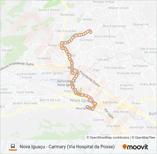 106 Bus Line Map