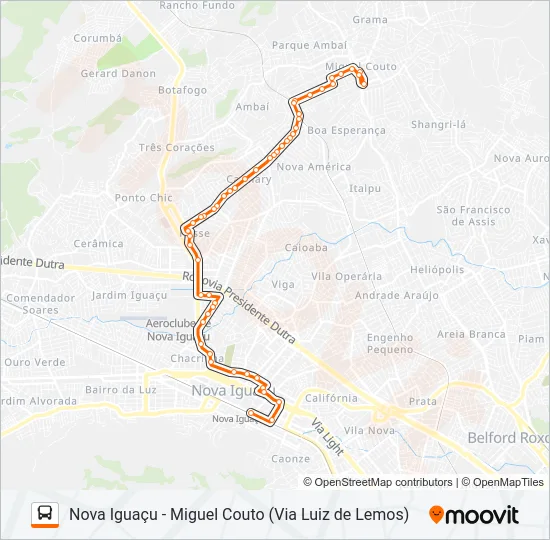 125 Bus Line Map
