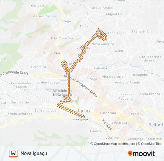 127 Bus Line Map