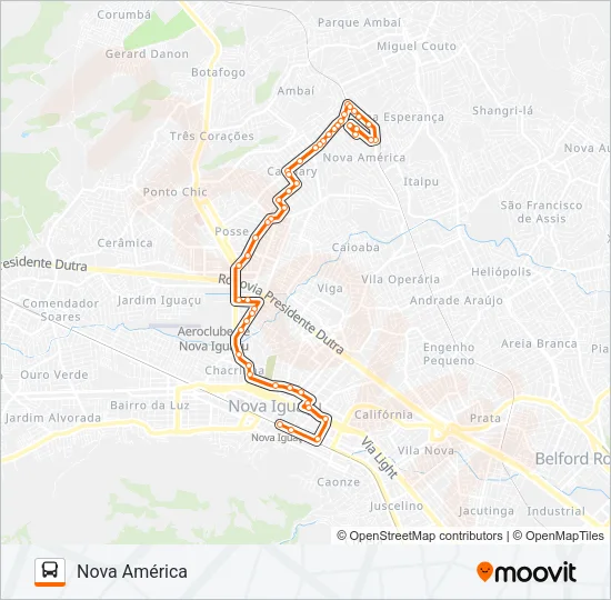 127 Bus Line Map