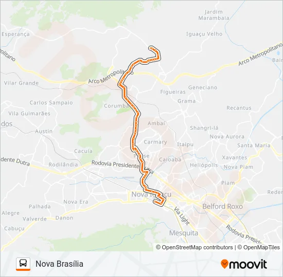 129 Bus Line Map