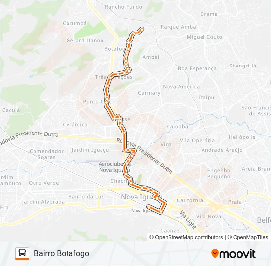 135 Bus Line Map