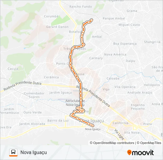 135 Bus Line Map