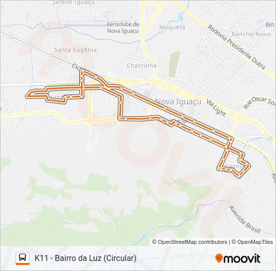 140 Bus Line Map