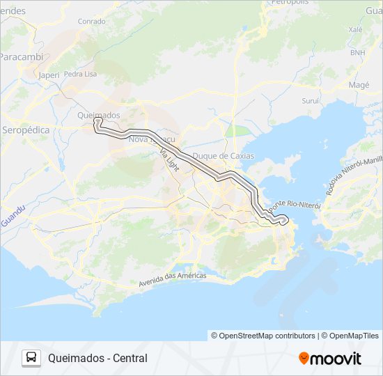 Mapa de 440 de autobús