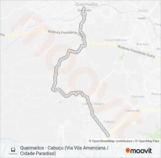 520 Bus Line Map