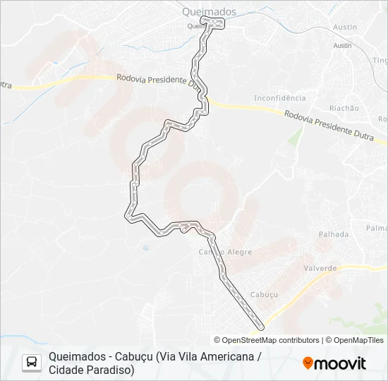 520 Bus Line Map