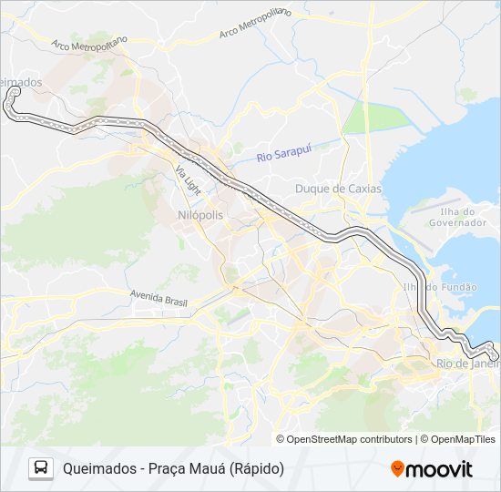 Mapa da linha 1440 (EXECUTIVO) de ônibus