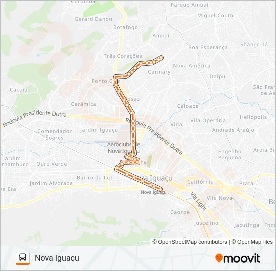 110 Bus Line Map