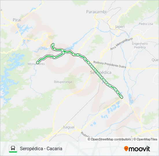 438P Bus Line Map