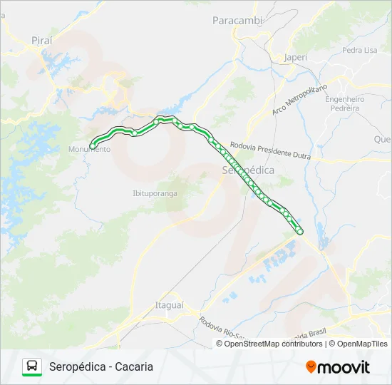438P Bus Line Map