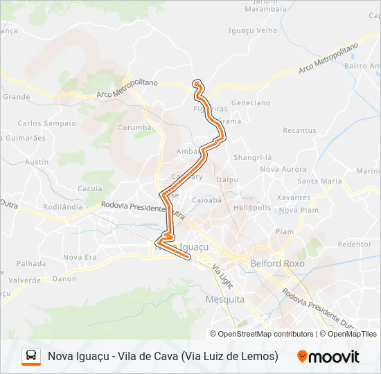 126 Bus Line Map