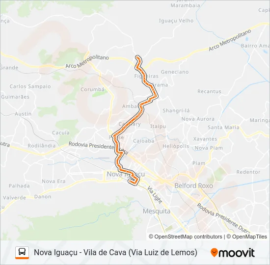 126 Bus Line Map