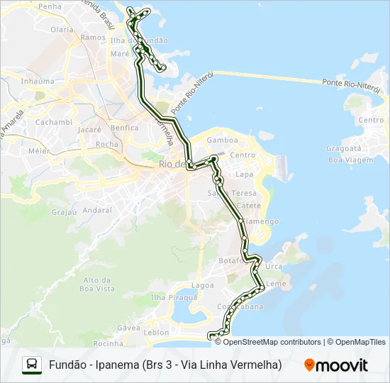 485 Bus Line Map