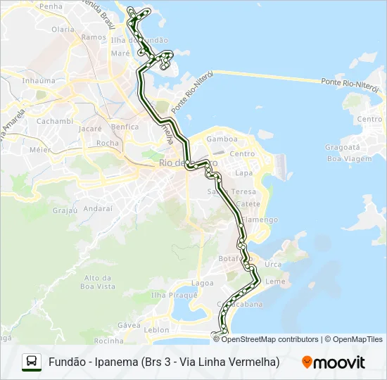 485 Bus Line Map