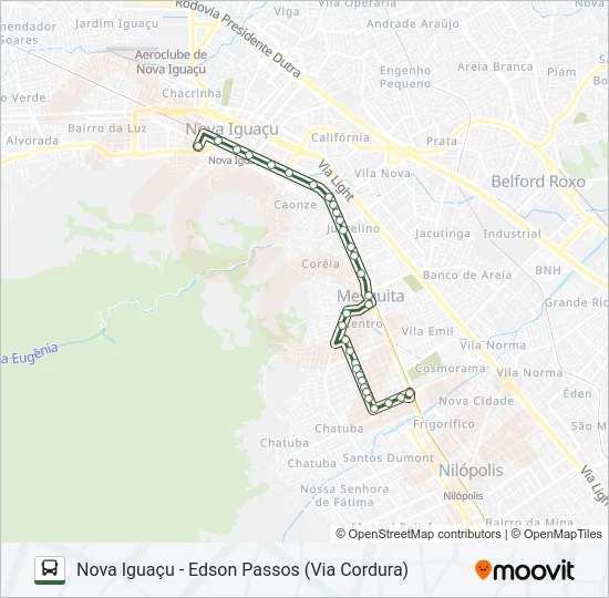 670I Bus Line Map