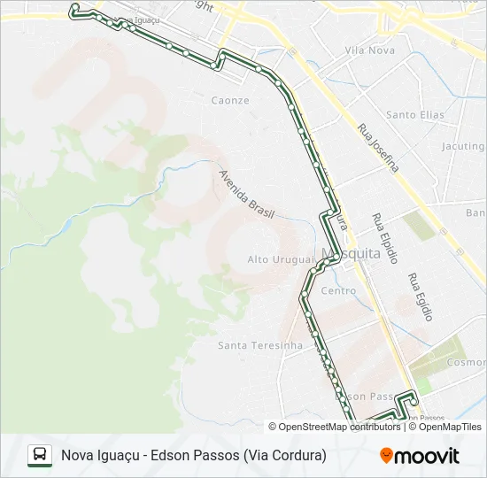 670I Bus Line Map