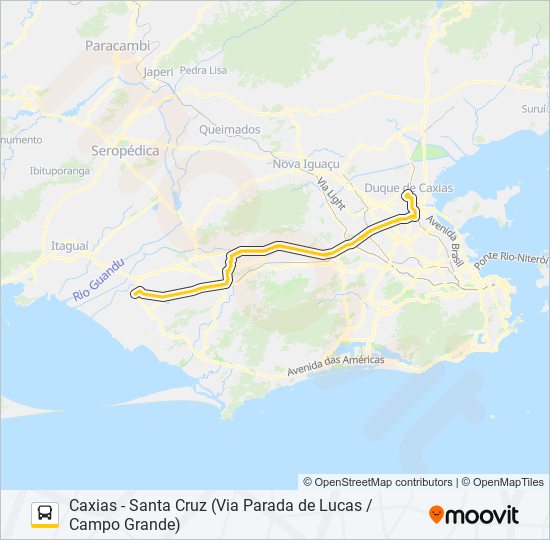 Mapa de 904T de autobús