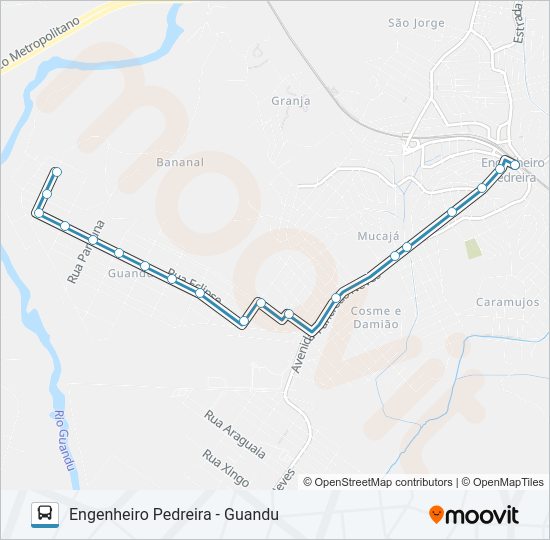 Mapa da linha 06 de ônibus