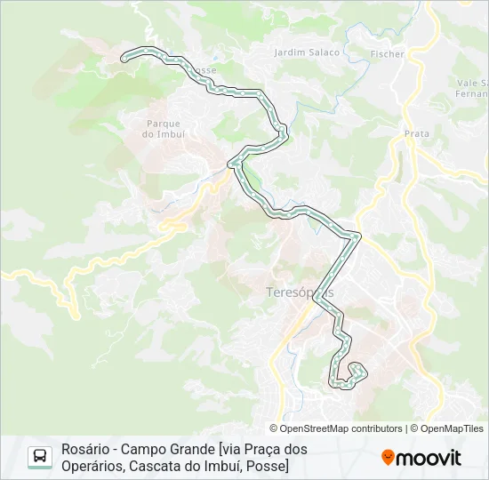 P01A Bus Line Map