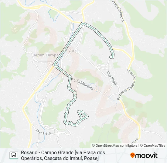 P01A Bus Line Map