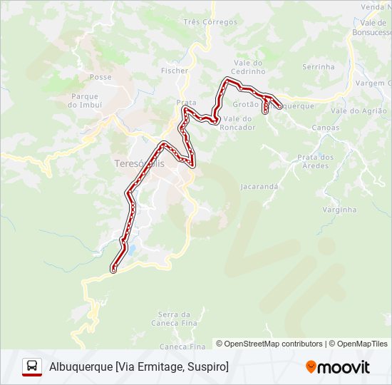 Mapa de 04B de autobús