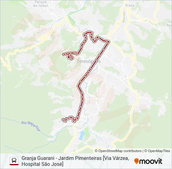 12B Bus Line Map