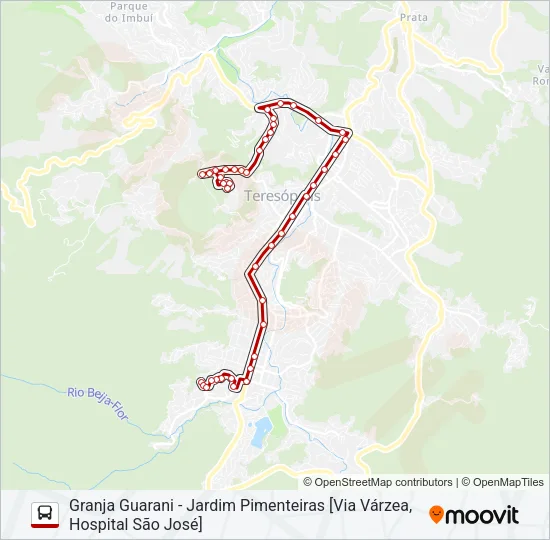 12B Bus Line Map