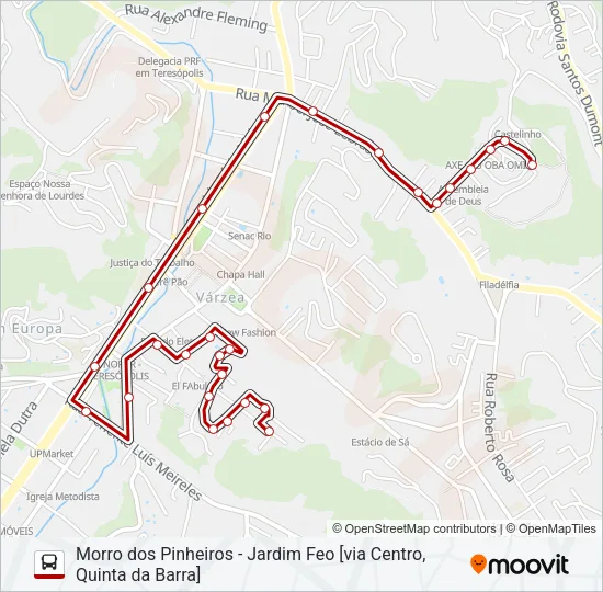 15B Bus Line Map