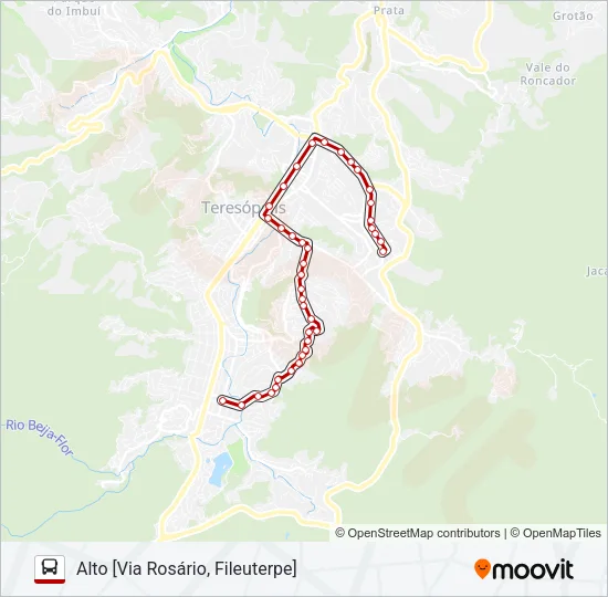 17A Bus Line Map