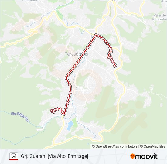 18A bus Line Map