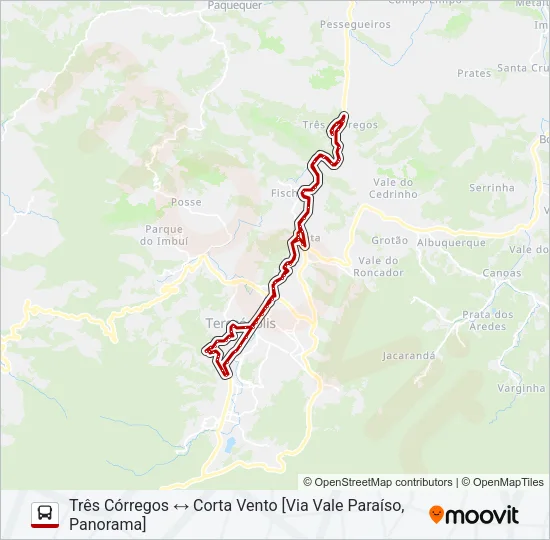 25A Bus Line Map