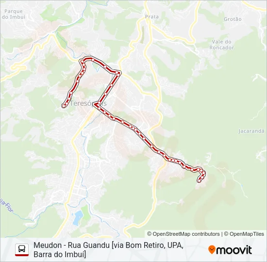28A Bus Line Map