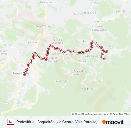 35B Bus Line Map