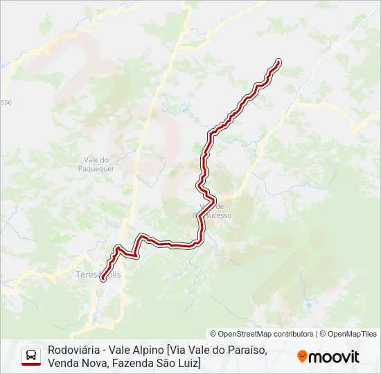 36B Bus Line Map