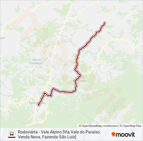 36B bus Line Map