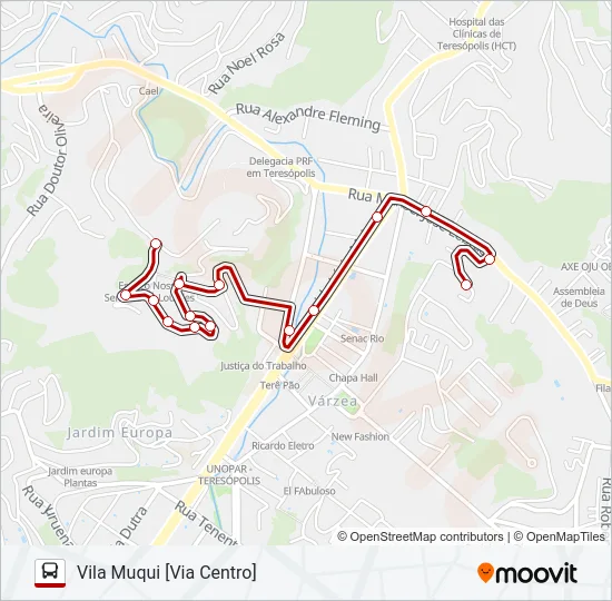 38B Bus Line Map