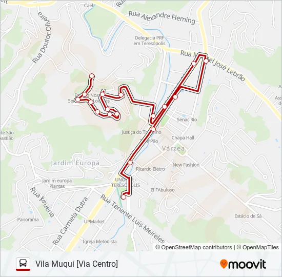 38B Bus Line Map