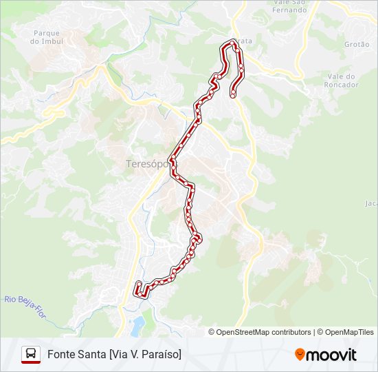 Mapa de 40A de autobús