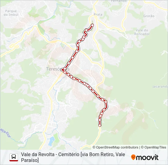 42A Bus Line Map