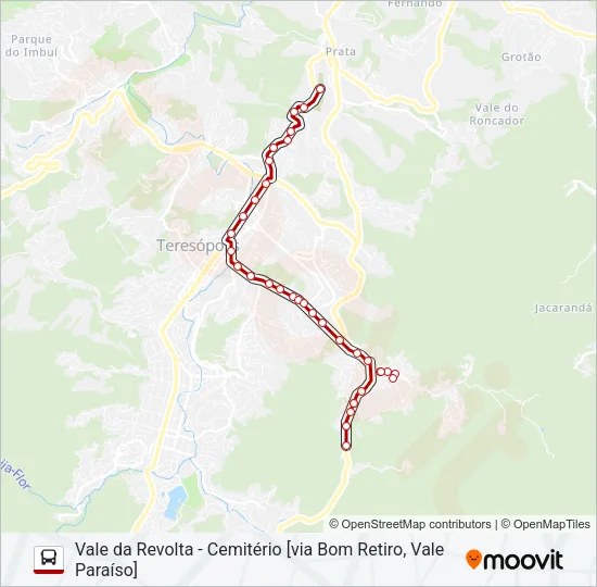 42A Bus Line Map