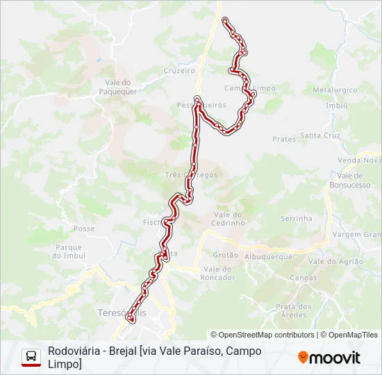 43A Bus Line Map