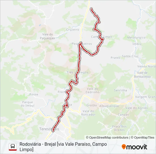 43A Bus Line Map