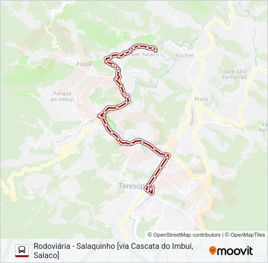 52A Bus Line Map