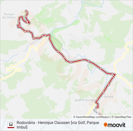 53A bus Line Map