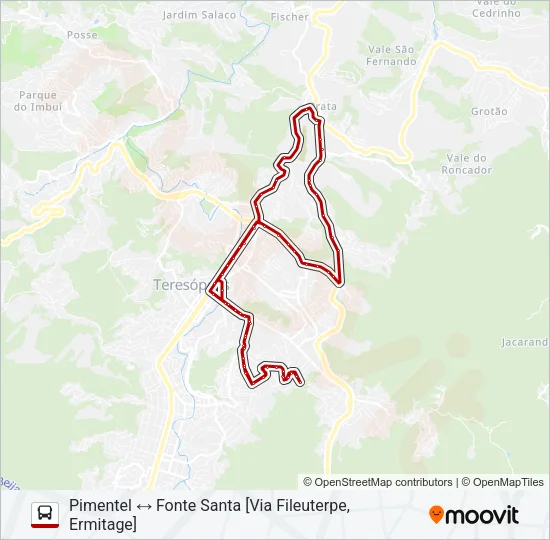 65A Bus Line Map