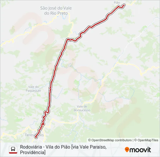 70A Bus Line Map
